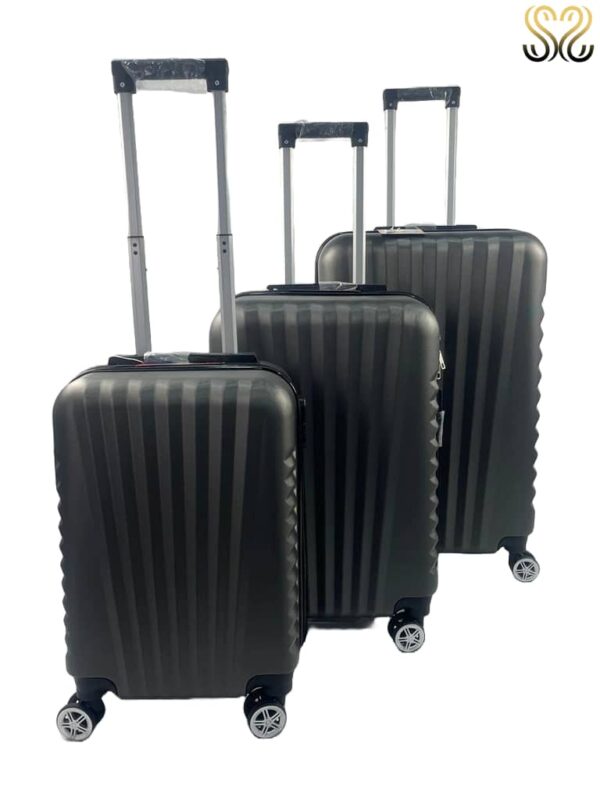 Conjunto de 3 maletas Sevillas, modelo Estepa en color gris oscuro