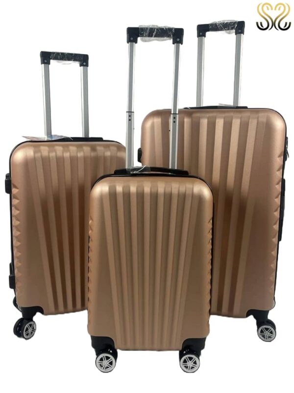 Conjunto de 3 maletas Sevillas, modelo Estepa en color Oro