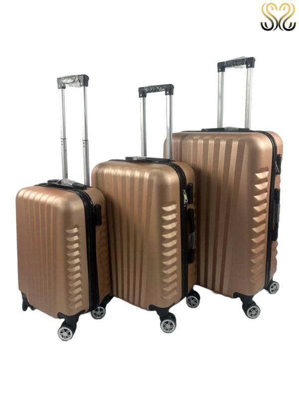 Conjunto de 3 maletas Sevillas, modelo Estepa en color Oro