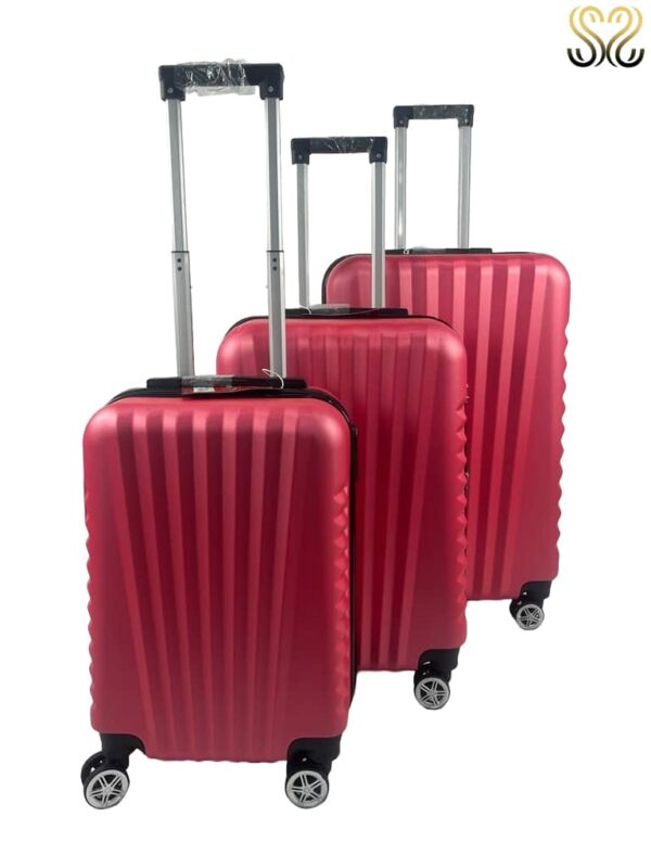 Conjunto de 3 maletas Sevillas, modelo Estepa en color Rosa