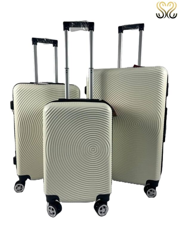 Conjunto de maletas de viaje Sevillas - modelo Lebrija, color Blanco - vista frontal