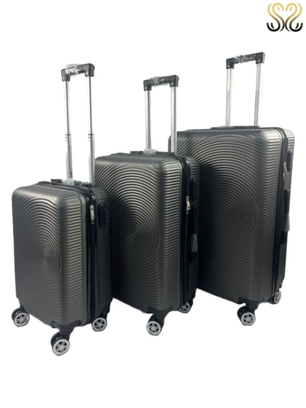 Conjunto de maletas de viaje Sevillas - modelo Lebrija, color Gris Oscuro - vista lateral