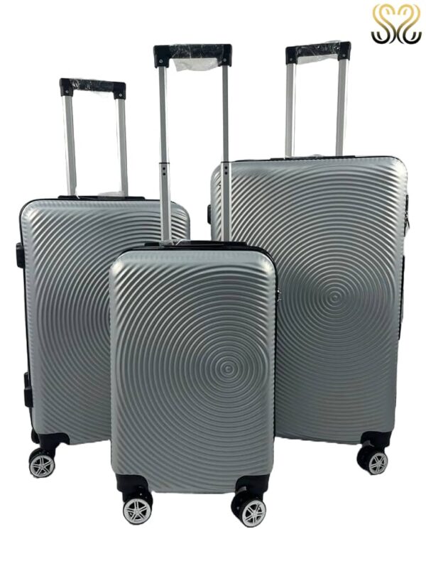 Conjunto de maletas de viaje Sevillas - modelo Lebrija, color Plata - vista frontal