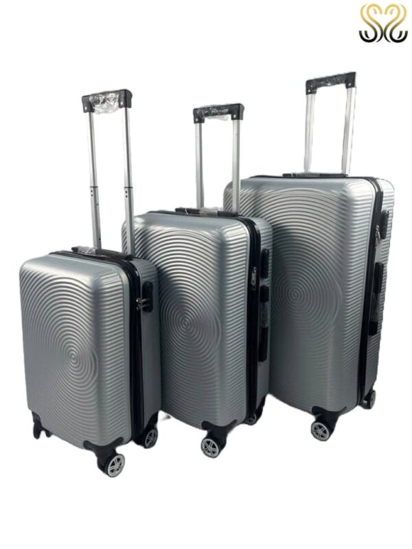 Conjunto de maletas de viaje Sevillas - modelo Lebrija, color Plata - vista lateral