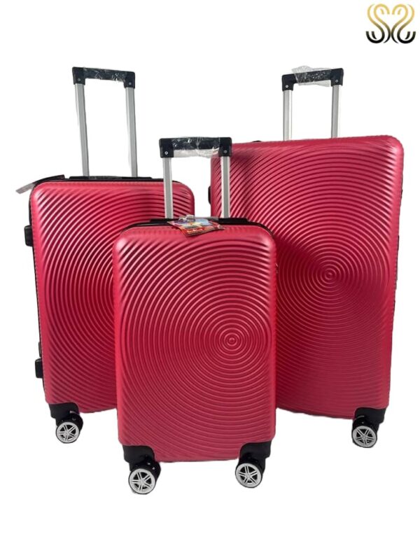 Conjunto de maletas de viaje Sevillas - modelo Lebrija, color Rosa - vista frontal