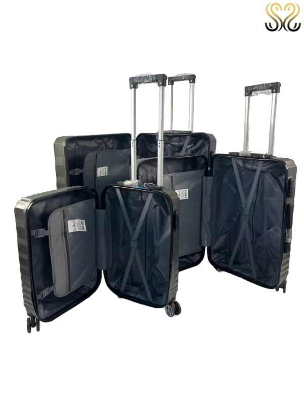 Conjunto de maletas SevillaS, modelo Brenes Gris Oscuro